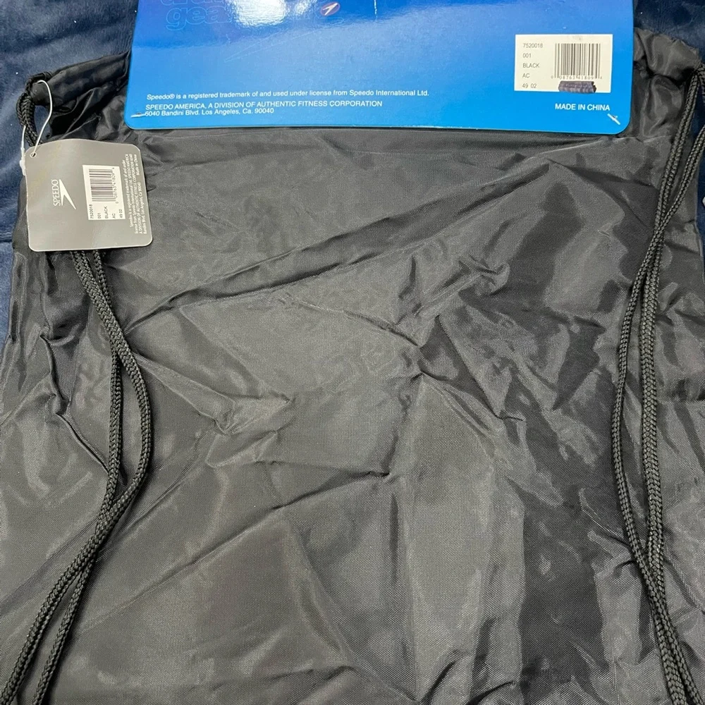 Speedo Black Drawstring Unisex Gear Pack